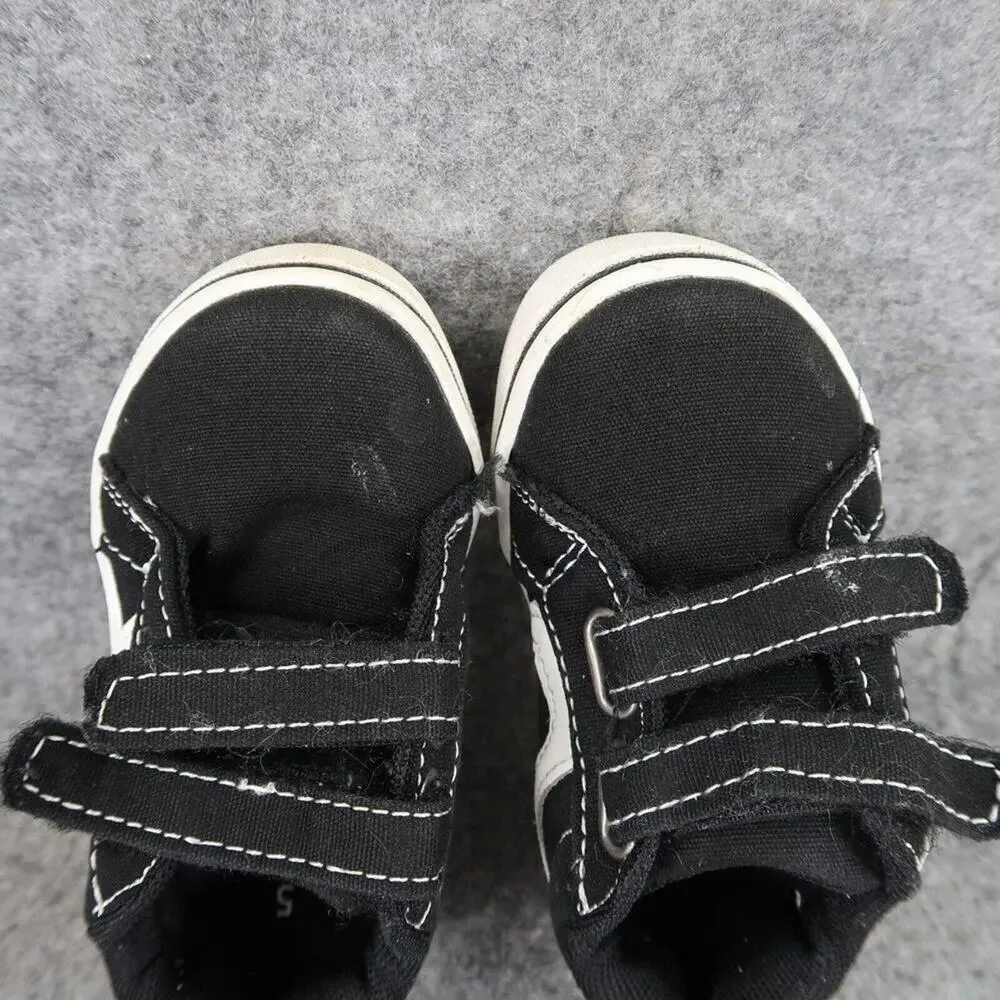 Wonder Nation Shoes Kid 5 Sneaker Active Casual Double Strap Black White Toddler